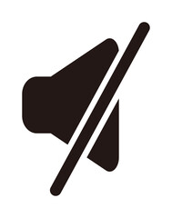 スピーカー消音（ミュート）のアイコンt