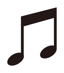 八分音符が2つ繋がった音楽アイコン