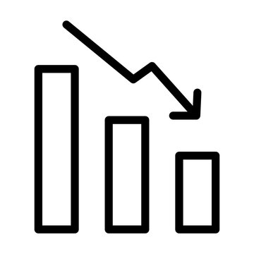 decrease line icon