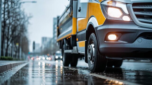 Urban fleet vehicle for delivery maintenance and roadside operations