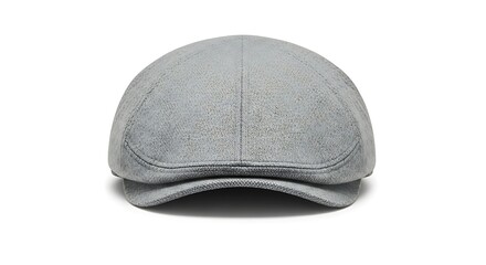 A plain gray cap displayed from the front on a white background