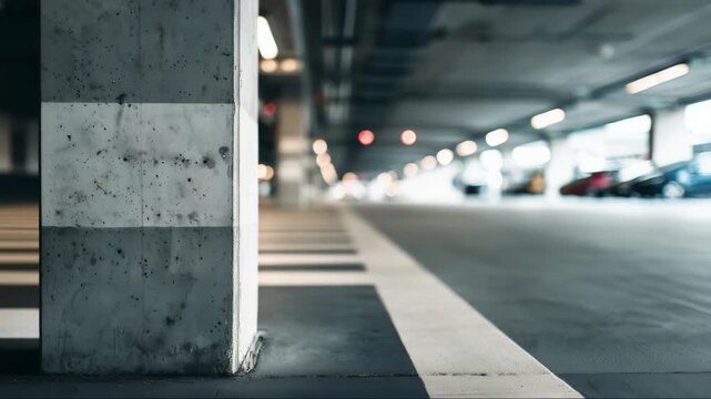 Commercial parking garage highlighting safety and wayfinding