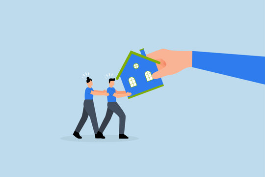 Eviction and mortgage debt, bankrupt man and family fight major court battle to keep their house, only to have it evicted by law.