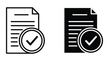 Approved document icon set © momotajstock