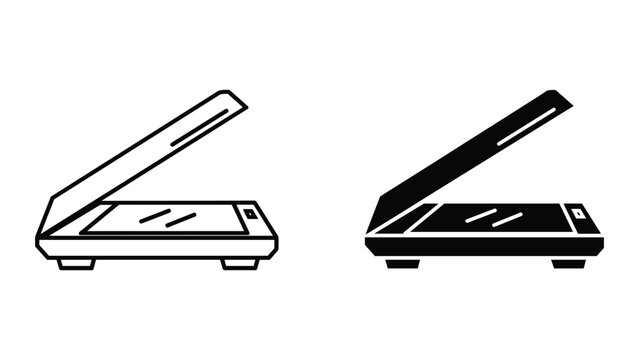 Pouch lamination machine icon set