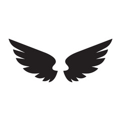 Fototapeta premium Angel Wings Symbol Logo Design