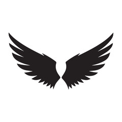 Fototapeta premium Angel Wings Symbol Logo Design
