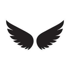 Obraz premium Angel Wings Symbol Logo Design