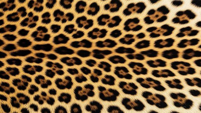 Closeup of leopard animal skin texture.
