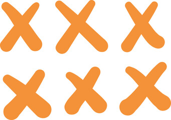 Obraz premium Abstract Orange Cross Pattern Graphic for Autumn Decor