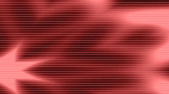 Red digital background featuring horizontal scanlines and a glowing star shape to create a retro CRT screen effect.