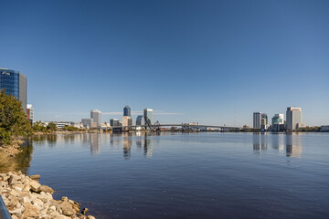 Fototapeta premium Jacksonville, Florida riverwalk