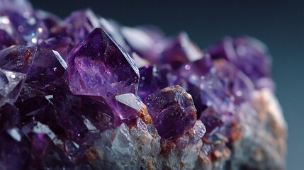 Sparkling Purple Amethyst Geode / 輝く紫のアメジストの原石2