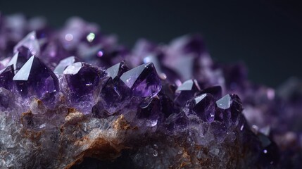 Sparkling Purple Amethyst Geode / 輝く紫のアメジストの原石3