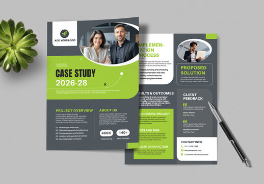 Case Study Template Design 2026