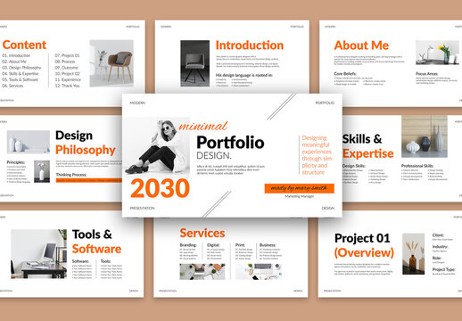 Minimal Portfolio Presentation Layout