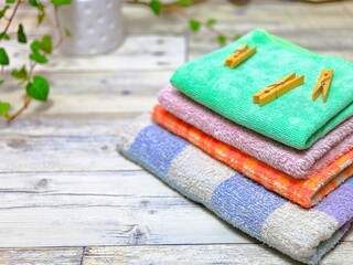 ランドリー　洗濯物　コピースペース