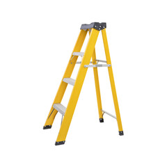 yellow metal ladder
