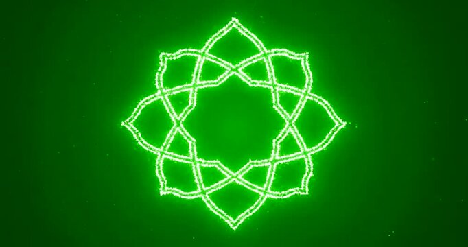 A vibrant green underwater scene with sparkling particles and subtle shading, captured from a unique overhead viewpoint, file reference 