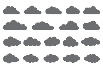 Weather icons set, sunny, cloudy, rainy, snowy, stormy, thunderstorm, forecast symbols, climate graphics, meteorology, vector illustration, flat design, minimal style,