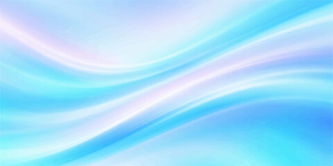 Obraz premium Abstract blue background with soft flowing waves and smooth motion blur creating a bright artistic backdrop with elegant vector curves and textured light patterns for a modern wallpaper design