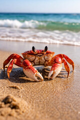 crab on the beach
