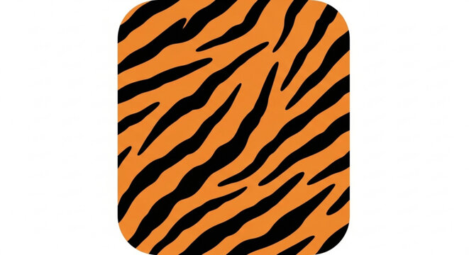 Tiger Stripes Pattern on Orange Background