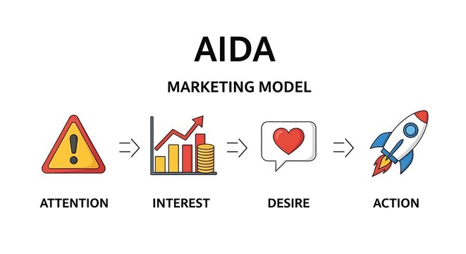 Understanding the aida marketing model and its application in modern marketing strategies and techniques