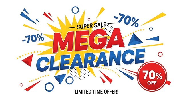 Experience unbeatable savings during our mega clearance event with up to 70 percent off for a limited time