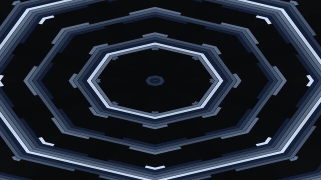Abstract geometric shapes with neon lights on a dark background, modern design.
