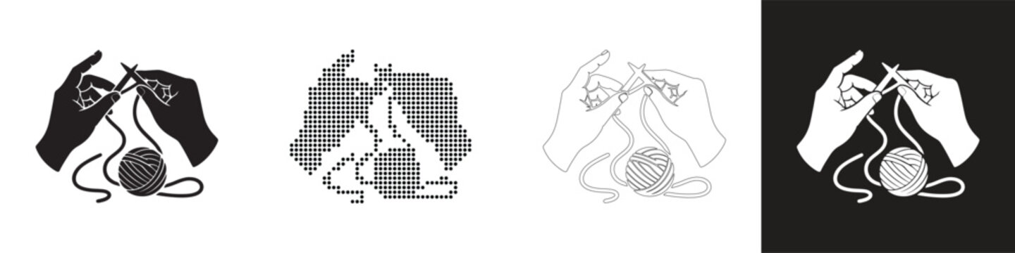 A collection of abstract illustrations featuring various objects and elements