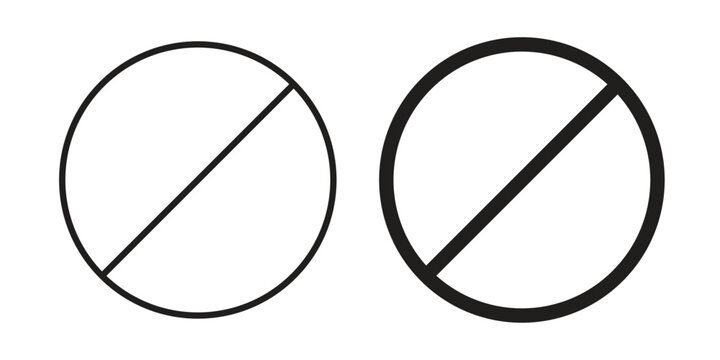 Forbidden icon suitable vector symbol for graphic design, logo, web site, social media