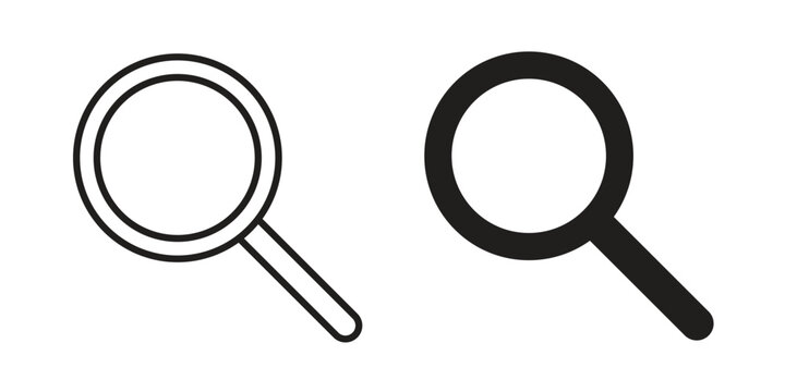 Loupe icon suitable vector symbol for graphic design, logo, web site, social media