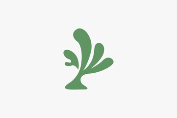 simple funny coral silhouette logo  © Sqwrrr
