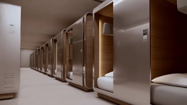 Futuristic Capsule Hotel: Modern Pods Redefine Travel Accommodation