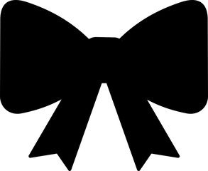 silhouette of a cute bow