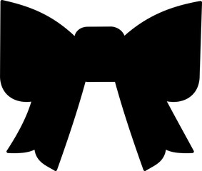 silhouette of cute bow