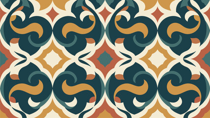 Seamless Geometric Pattern Background for Interior Design & Textile Prints