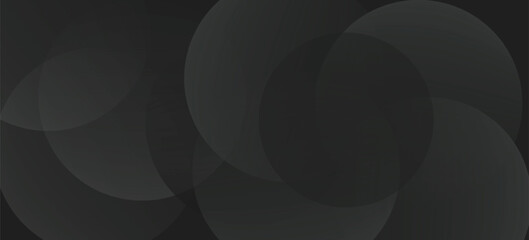 Dark gray background. Abstract gray circles background. Modern metallic background design template for wallpaper, backdrop, banner, corporate, website landing page designs EPS10