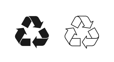 Recycle Symbol Icon &ndash; Sustainability Recycling Eco Environment Sign
