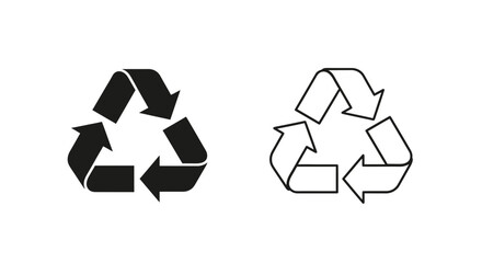 Recycle Symbol Icon &ndash; Sustainability Recycling Eco Environment Sign