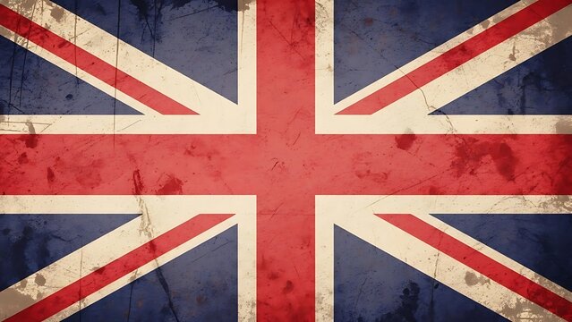 Distressed union jack flag vintage texture