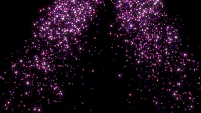 pink glitter stars particles background overlay
