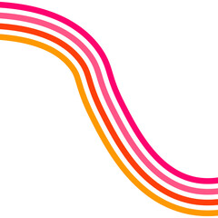 Retro Groovy Lined Illustration