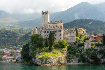 Scaliger Castle in Malcesine on Lake Garda, Italy