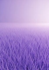 Fototapeta premium A mesmerizing field of soft lavender colored grass blades stretching toward the horizon under a calming and ethereal light, purple, macro, close up