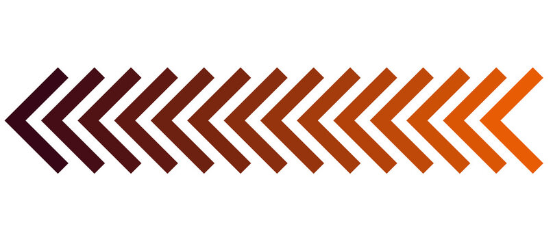 Dark to Light Brown Gradient Arrows Pointing Left, Indicating a Journey or Transition