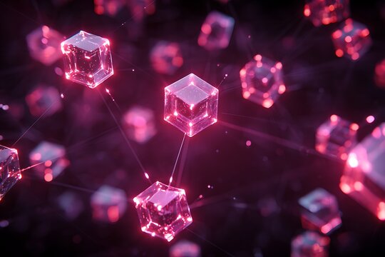 The NFT ecosystem on the blockchain connects digital assets within the same network.