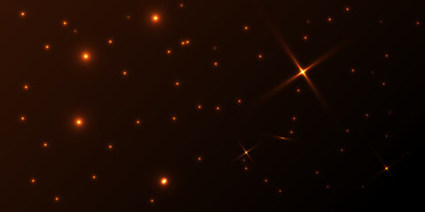 Set of glowing sparks glitter special light effects isolated on dark background for magic energy celebration abstract design © Md Riajul