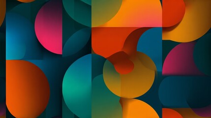Obraz premium Abstract background with smooth flowing shapes, soft gradient tones, minimal modern design with copy space